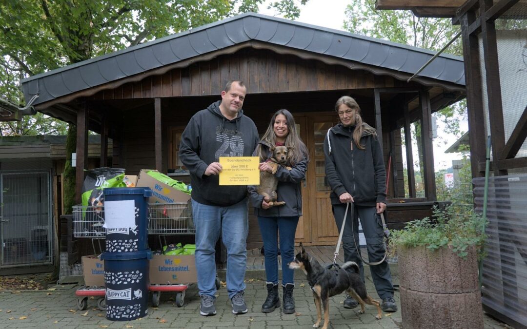 Spendenübergabe vom Schäferhundverein in Arnsberg